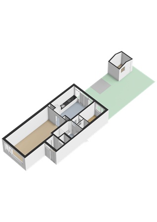 Floorplan - Schieweg 218A, 3038 BN Rotterdam